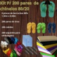 Kit Fabricação de Chinelos 200 Pares 80/20