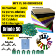 Kit 50 Matéria prima para 50 pares de chinelos